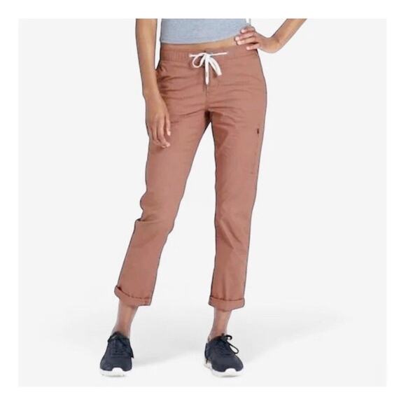 Vuori Pants - Vuori M Pants DuraTerra Ripstop 2-Way Stretch Organic Cotton Outdoor Terracotta